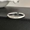 Brushed Plain Ring, Female Niche Light Luxury, High Sense, Irregular Index Finger Ring, Can't Lose Color, Ring Tide