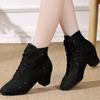 Chaussures de Danse Latine Jazz pour Femmes Intérieur Professionnel Adulte Semelle Souple Baskets de Danse Moderne