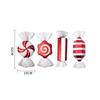 Christmas Pendants, Christmas Decorations, Stage Bars, Props, Decorations, Red and White Painted Christmas Candy Pendants