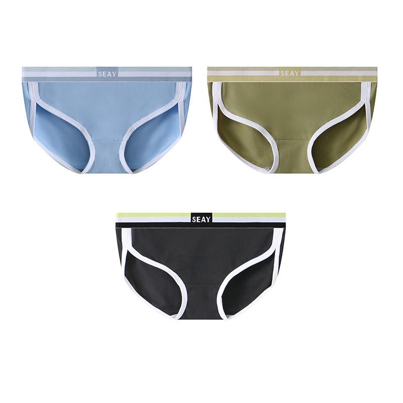 Women's Underwear Solid Color Cotton Slim Triangle Pants Simple Breathable Women's Triangle Pants