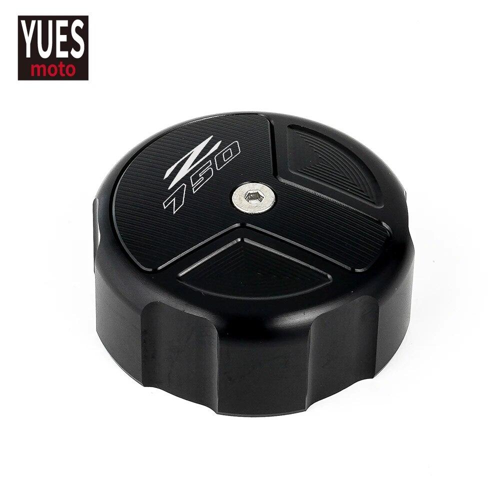 Motorcycle Accessories CNC Rear Brake Fluid Cylinder Master Reservoir Cover Cap For Kawasaki Z750 Z 750 2007-2012 2010 2011