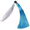 Fashion Classical Chinese Style Silver Metal Leaf Feather Tassel Bookmark Document Book Mark Label Christmas Gifts