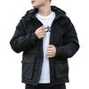 Converse Down Jackets Men's Black Hooded Moderate Other 10019986-A02