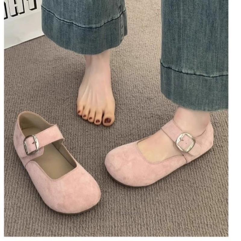 Shallow Mary Jane shoes summer new retro fashion single shoes women's versatile skirt flat shoes