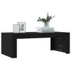 VidaXL Table basse noir 102x50x36 cm bois d'ingénierie 823367