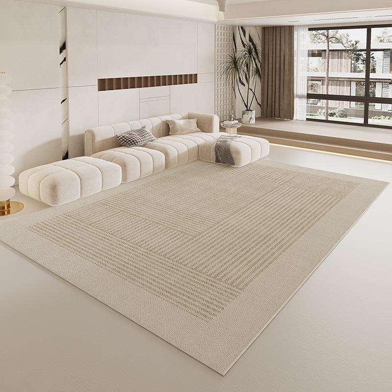 Non-Slip, Wear-Resistant Cotton Linen Loop-Pile Living Room Carpet 140*200cm
