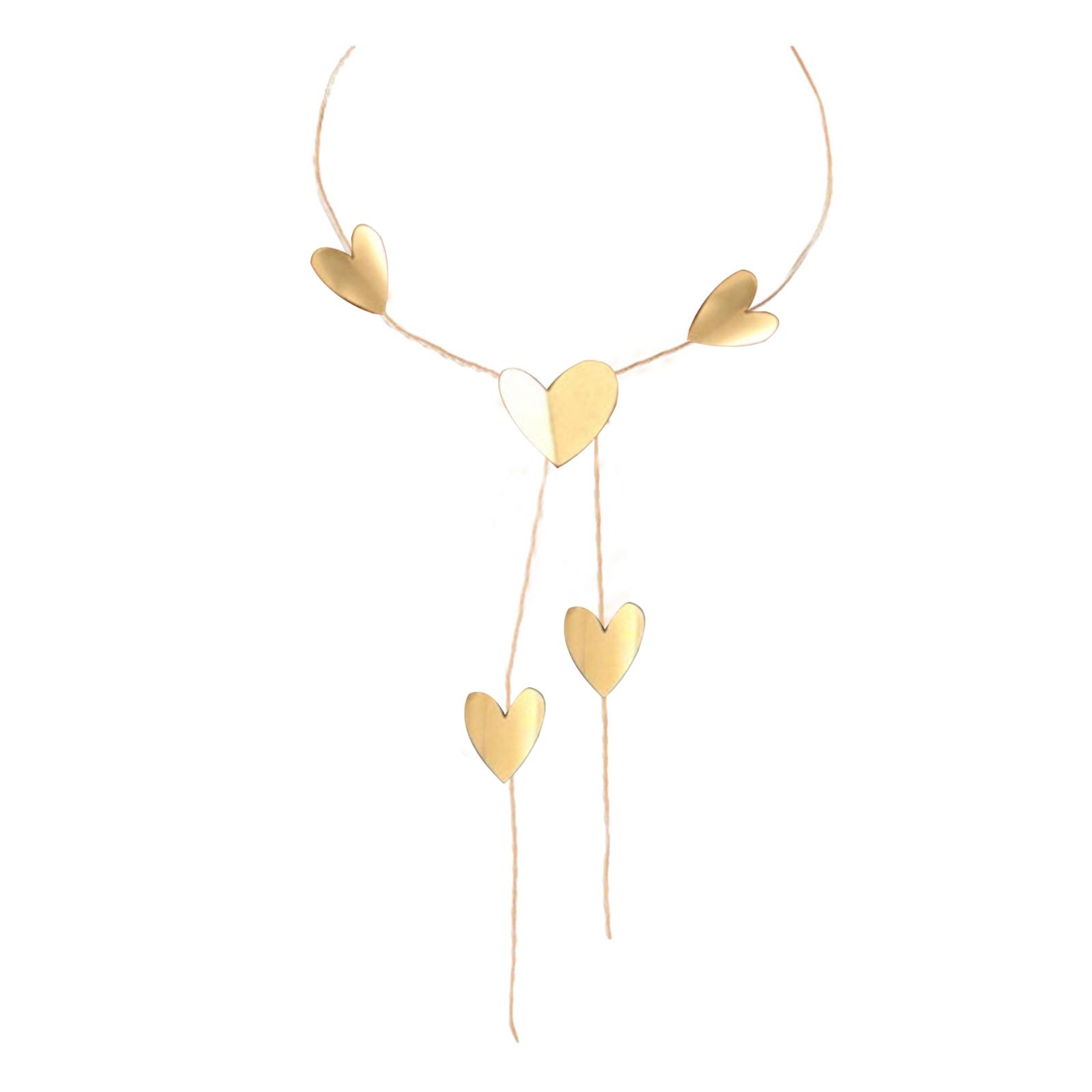 

Длинное ожерелье в европейском и американском стиле с большой круглой подвеской в форме сердца для женщин, простой и элегантный дизайн 2