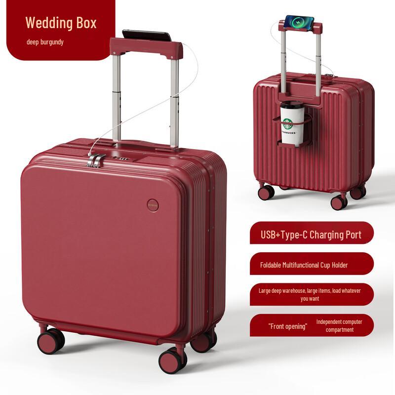 JOURHEY SHI Aluminum Frame Wedding Luggage 20 inch