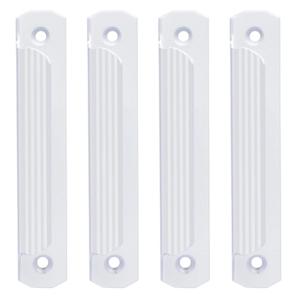 4pcs Sliding Door Handle Black White Aluminum Alloy Cabinet Handles Window Cabinet Balcony Sliding Door Pull Drawer Handle