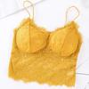 Wire Free Slim Fit Spagetti Strap Camisole Braletter for kvinner Ermeløs baseskjorte Lett polstret basic underskjorte