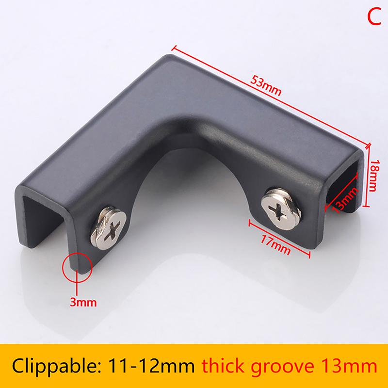 L Clamp Glass Clamps Aquarium Corner Wooden Board Holder Glass Clips Ceramic Tile Connecting Diy Cabinet Aluminum Fit 6 To 12Mm