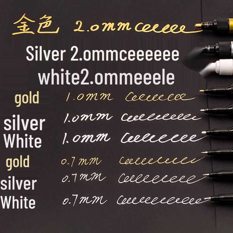 Sakura Flower Gilding & Outline Pen Set - Gold & Silver