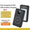 22.5W Fast Charging 15W Wireless Charging Power Bank Battery Holder With Camping Lamp 6*18650 0mAh Power Bank Case DIY Shell