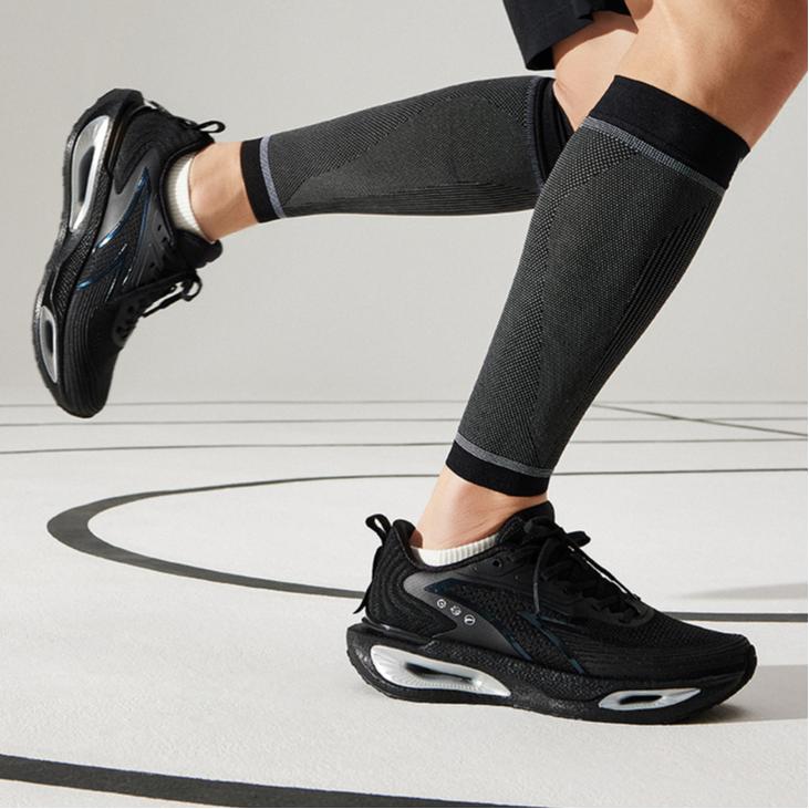 Anta Wormhole Commuter Versatile Running Shoes Fabric Shock Absorption Wear Resistant Low Top Sneakers Men Sneakers Black 112535543R-2