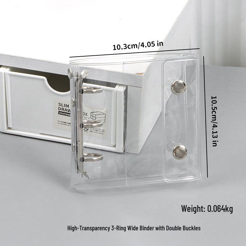M5 Transparent PVC Binder Cover for A6/A7 Photocards & Stickers