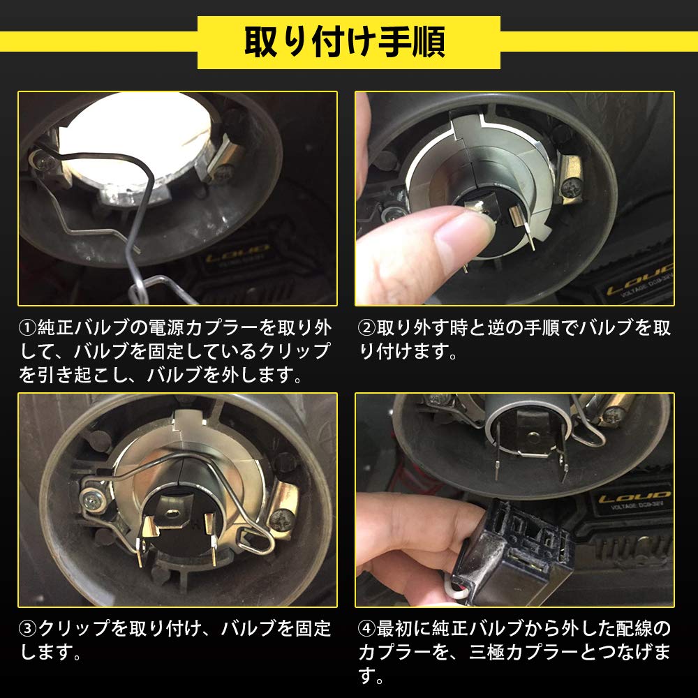 (Amazon Limited Brand) H4 LED Headlight, Hi/Lo Compatible with New Vehicle Inspections, 16,000 LM,