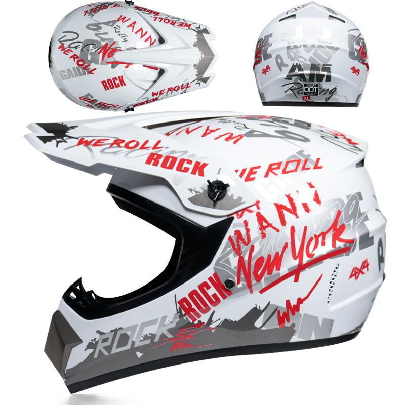 Four Seasons Motorcycle Off-road Helmet for Men and Women, Electric Bike Helmet, Mountain Bike Off-road Helmet, Racing Speed Descent Pedal