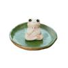 Ceramic Little Frog Decoration Ceramic Lotus Leaf Tea Ceremony Accessories Tea Table Fun Decoration Tea Room Decoration