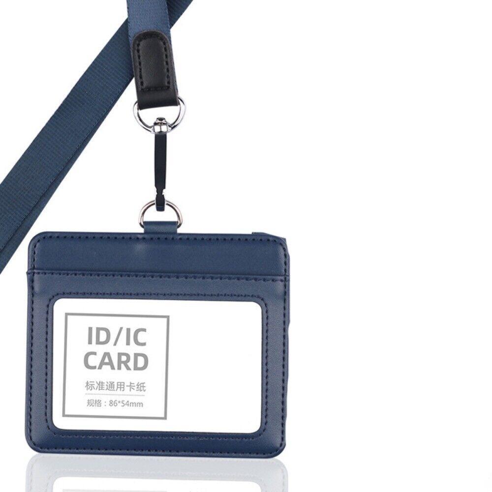 

Вертикальный чехол для удостоверения личности Горизонтальный шнурок для удостоверения личности на работу Прочный чехол для удостоверения личности на работу Blue Horizontal