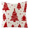 Christmas Red Throw Pillow Case Holiday Home Decoration Cushion  Cover Cojines Decorativos Para Sofá Poszewki Na Poduszki,(1)