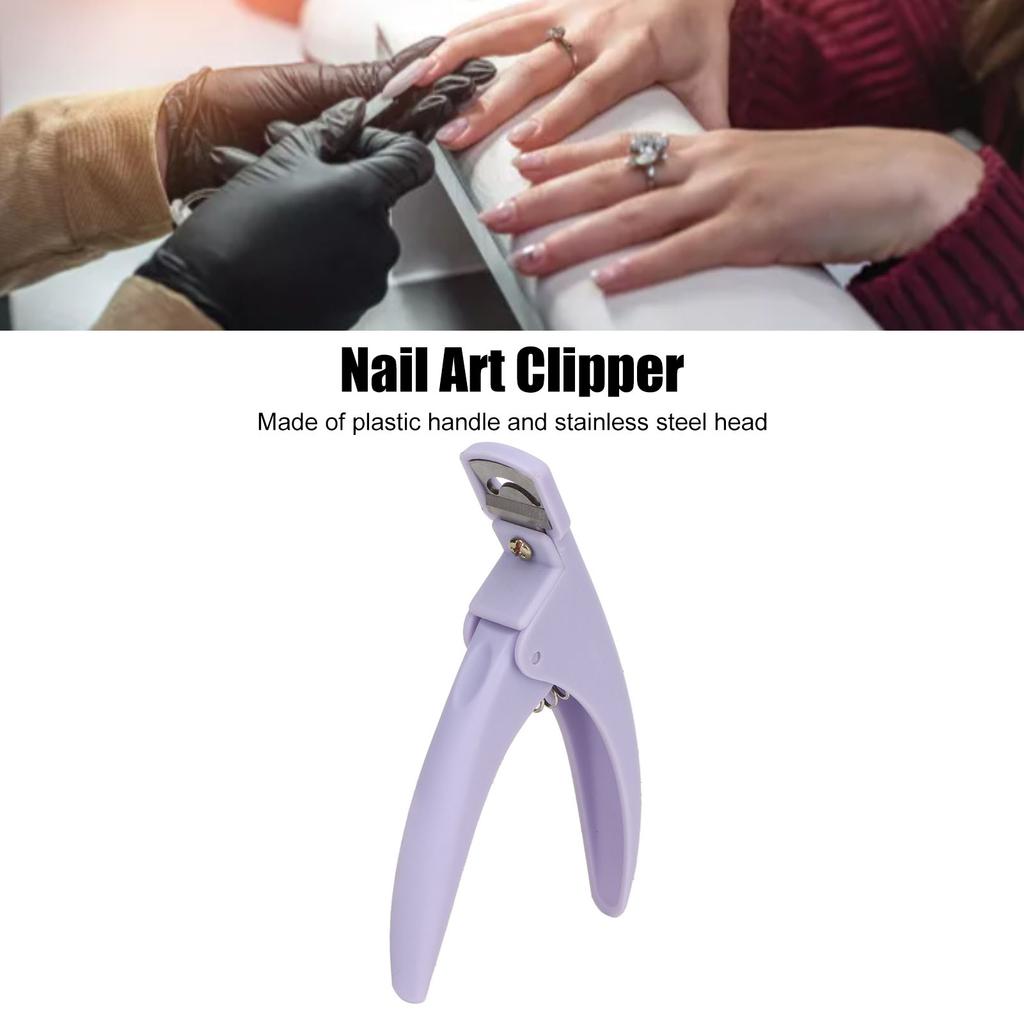 Nail Art Clipper Manicure Nail Tip Cutter Robust Simple Operating Fake False Nail Trimmer for