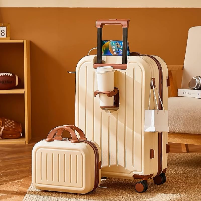 Factory Direct Suitcase with USB Cup Large 6 Adjustable Perfect for High School and College Short Business Large Multiple Storage 5 Colors Available