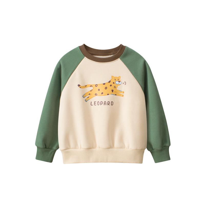 27kids Spring Korean-Style Fleece Hoodie for Children 100 cm