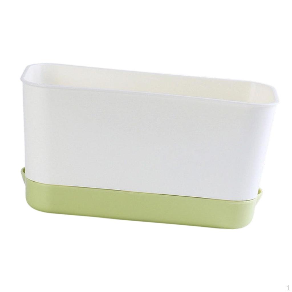 Rectangular Planter Box for Growing Vegetables On Windowsill And Balcony