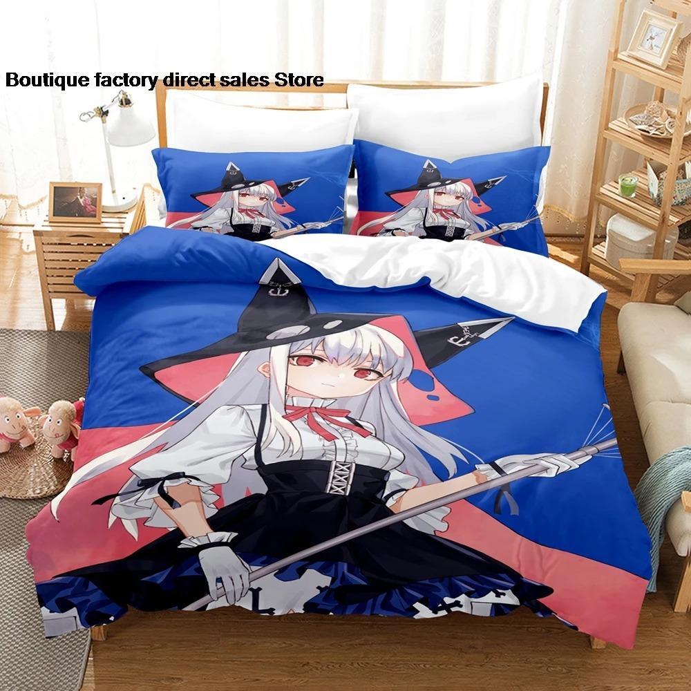 Azur Lane Anime Bedding Set Single Twin Full Queen King Size Duvet Cover Bed Sheet Set 2-3PCS