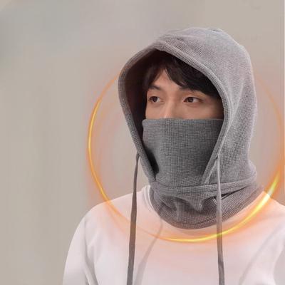 Warm Winter Outdoor Cycling Windproof Hood Mask Ear Protection Scarf Hat Integrated Ski Pullover Hat for Men and Women