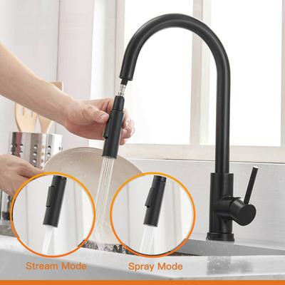 Grifo de Cocina Inteligente Táctil de Acero Inoxidable 304 Extraíble Agua Mezclada Fría y Caliente Grifo de Cocina Grifo para Lavabo