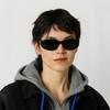 Balenciaga Round Sunglasses With Gold Letter Print Women Sunglasses Black BB0369SK-001