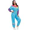 Vintage 70s Disco Hip Hop Ski Suit, Halloween Costume Party Hip Hop Suit, Women's Baseball Suit