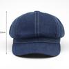 HT4401 New Berets for Women Men Cotton Denim Octagonal Cap Artist Painter Beret Hat Male Female Flat Cap Spring Autumn Beret Cap
