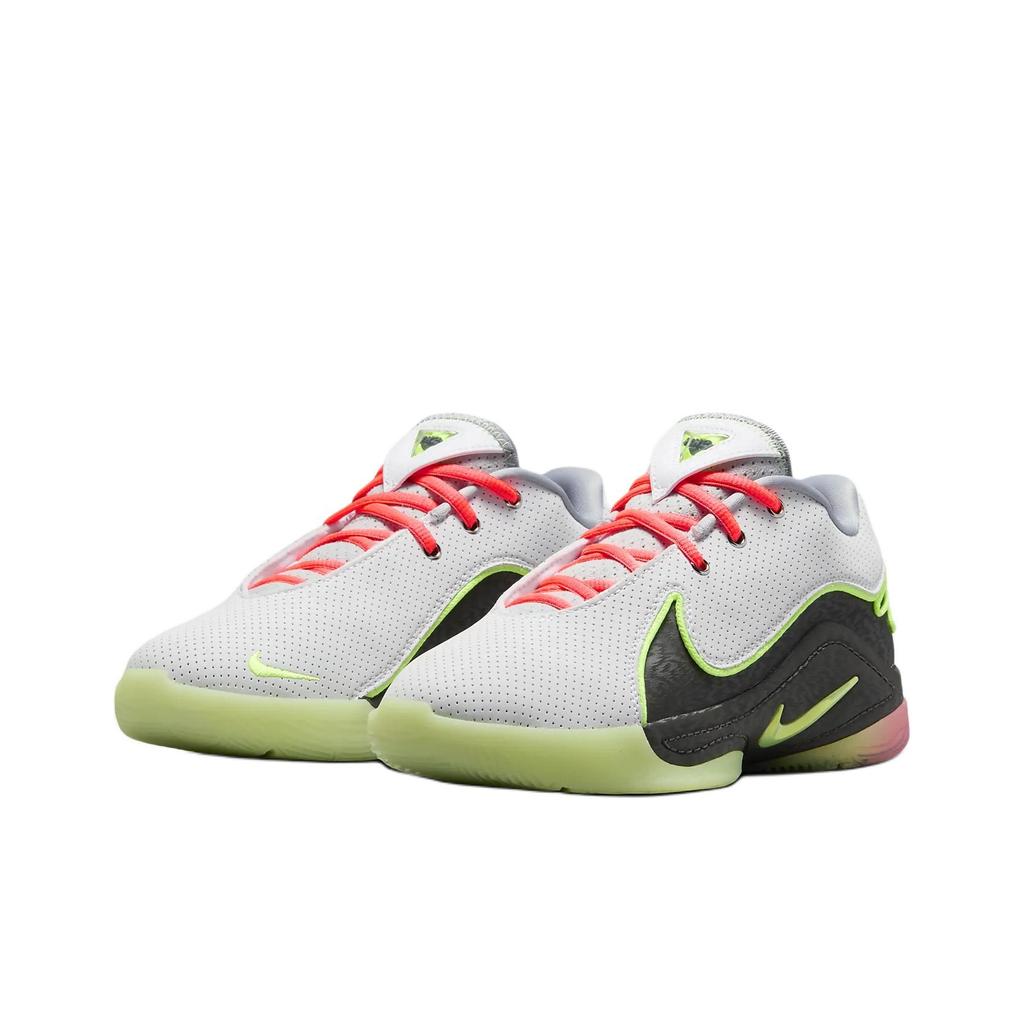 Nike LeBron 22 GS Crown Jewel Kids Sneakers White Medium-Ash Barely-Volt IB2741-100