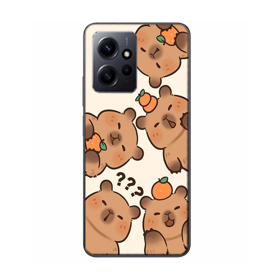 

Cute Cartoon Capybara Phone Case For Redmi 12 13C 12C 15C 9 10 10C Note 13 Pro Plus 14 15 Pro 9T 9C 9A TPU Soft Cover Clear Cell Redmi Note 13 4G
