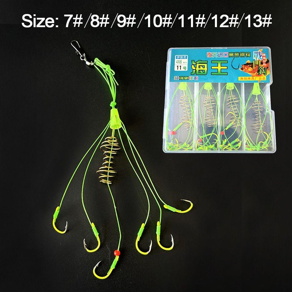 Method Leader Explosion String Hook Hanging Tackle Stainless Steel Feeder hook  Fishing