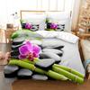 Green Flower Duvet Cover Set Double Bed With Pillowcase Lotus Bedding Set King Size 3pcs 2pcs Single Twin Full 200x200 220x240cm
