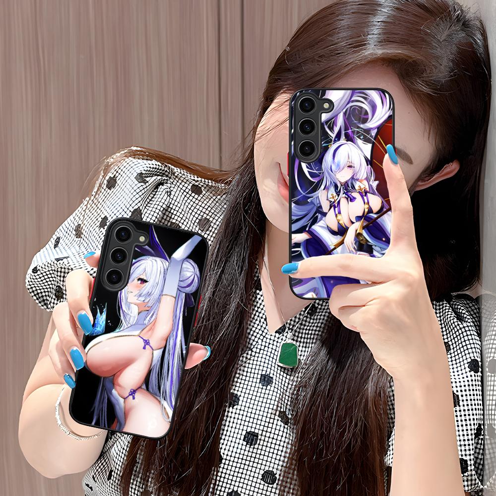 Azur Lane Unzen Silicone Mobile Phone Case for Samsung Galaxy S26 S25 S24 S23 S22 S21 Plus FE Ultra Colorful Cover