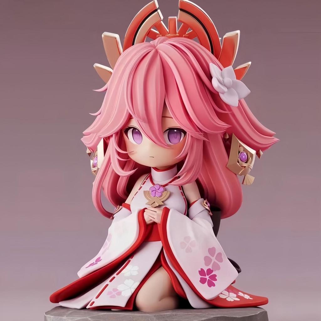 Anime Trend: Yae Rope Sitting Pose Q Version Figure