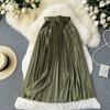 Mid-Length Skirt Women's Autumn Popular Skirt Pleated Skirt