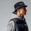 Reck Hatter Australian Wool Short Brim Felt Wide Size Size M Men's Hat, Brim, Fall/Winter, Black, RH-104,