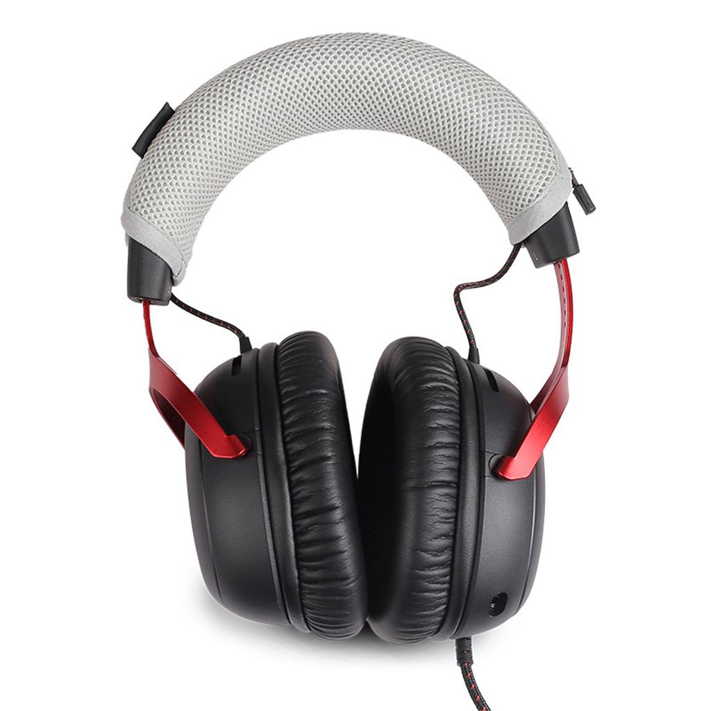 Nylon Mesh Headphone Headband Cover Replacement Headband Sleeve with Zipper Washable for HyperX Cloud III Headset