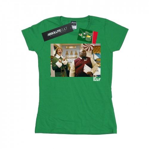 

Elf Womens/Ladies Christmas Store Cheer Cotton T-Shirt білий