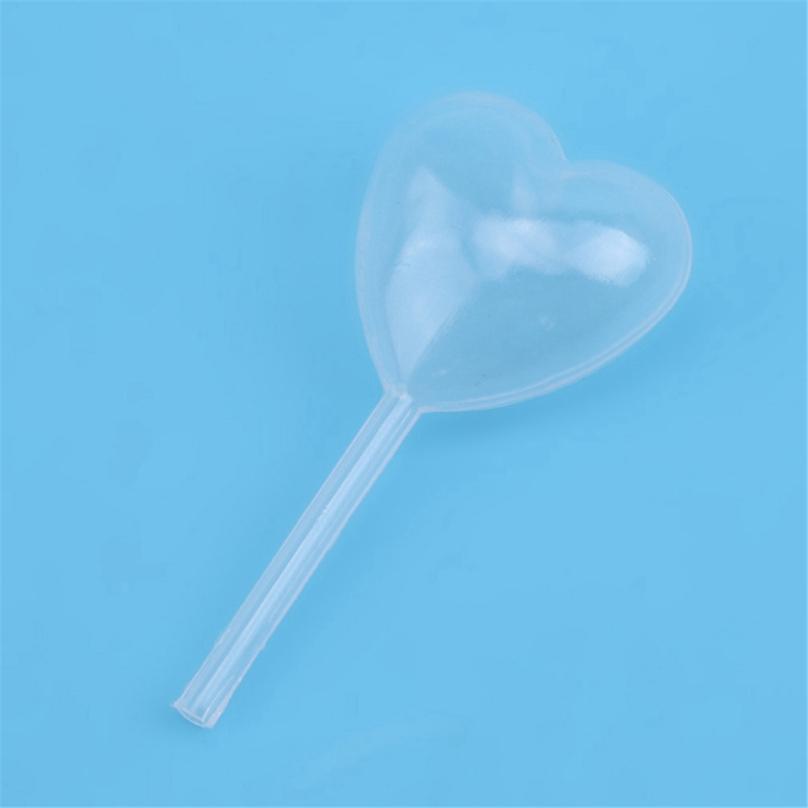 50 Pcs Heart Shaped Creative Plastic Dropper Cream Transfer Straws
