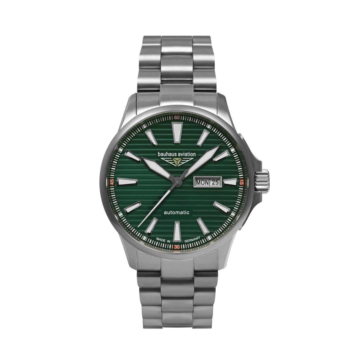 

Bauhaus Aviator BAUHAUS AVIATION IRON ANNIE Срібний наручний годинник, 2862M-4AT, Чоловічий зелений