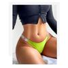 Women Panties Shiny Rhinestone Sexy Lingerie Women Low Rise Nylon Female Underwear Secret G-string Neon Color Women Thong EMA