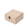 Wooden Storage Box Clamshell Dried Flower Box Retro Jewelry Gift Box  For Home Decor