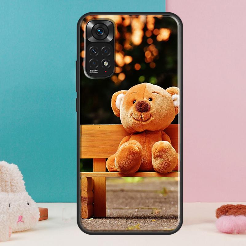 Cute Bear Case For Xiaomi Redmi Note 14 13 12 Pro 11 9 10 9S 10S 11S 12S Redmi 14C 13C 10C 12C Cover