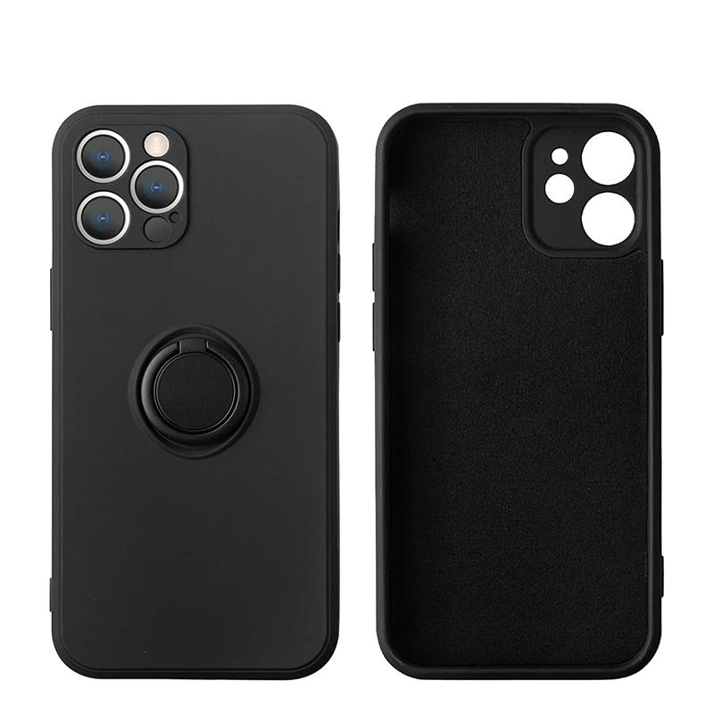 Liquid Silicone Magnetic Bracket Ring Phone Cases For IPhone 15 14 13 12 11 Pro Max Mini X XS XR 8 7 Plus Shockproof Back ';\[].
